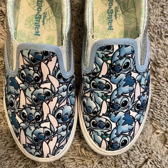 Gently used slip on Lilo & Stitch shoes - Picture 4 of 5